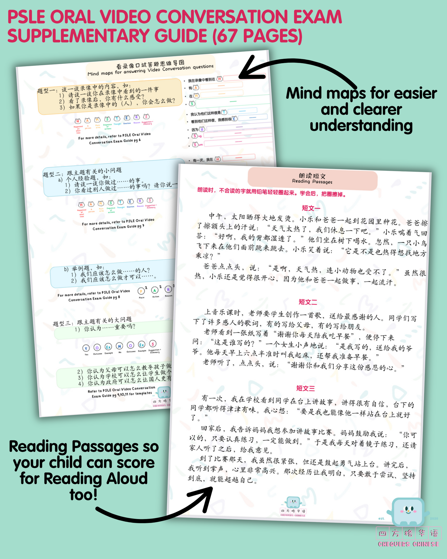 PSLE Oral Video Conversation Exam Guide (with cards) PSLE 口试看录像说话应考指南 (附词卡)
