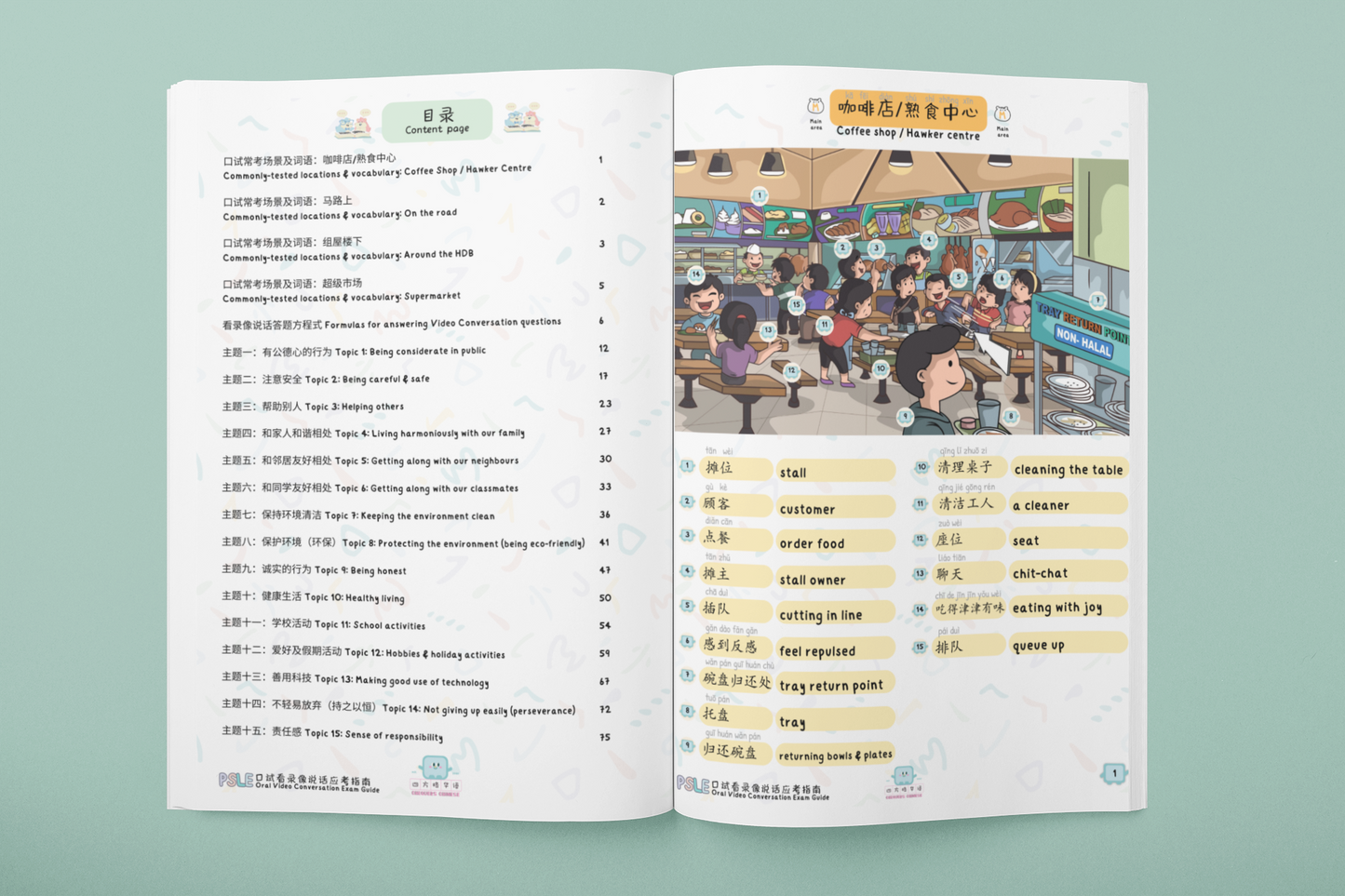 PSLE Oral Video Conversation Exam Guide (with cards) PSLE 口试看录像说话应考指南 (附词卡)