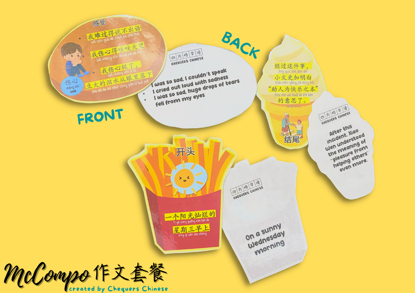 McCompo Visual Cards set 作文套餐