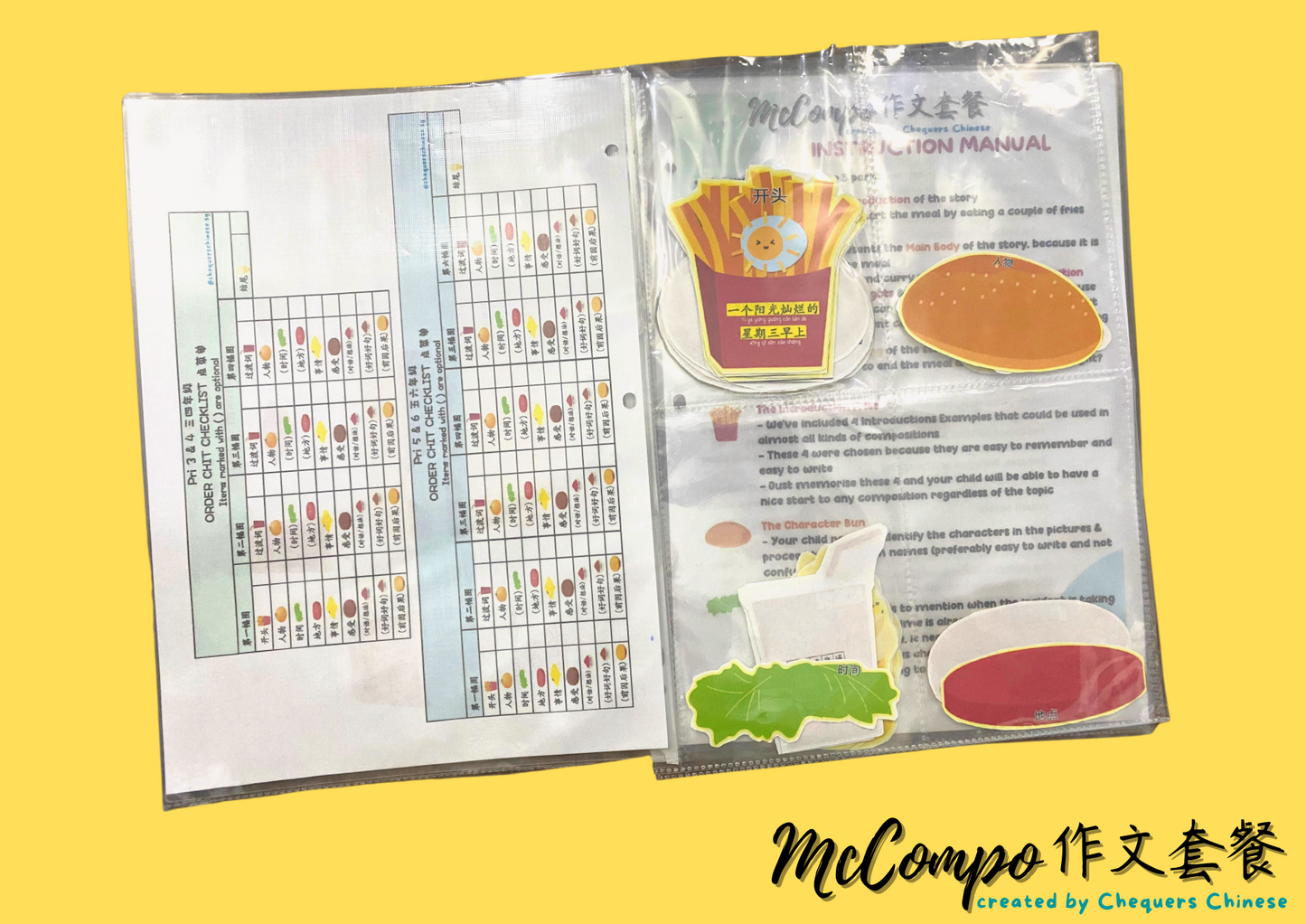 McCompo Visual Cards set 作文套餐