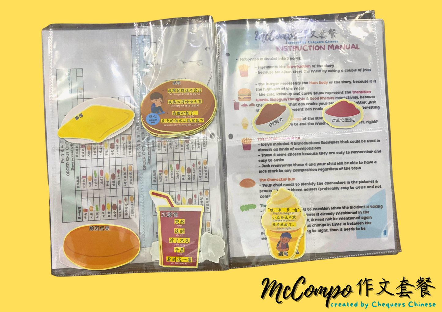 McCompo Visual Cards set 作文套餐